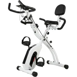 Bicicleta Estática Plegable con 8 Niveles de Resistencia Volante Pantalla LCD Bluetooth Pulsómetro y Sillín Ajus... - Ogal.Es