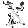 Bicicleta Estática Plegable con 8 Niveles de Resistencia Volante Pantalla LCD Bluetooth Pulsómetro y Sillín Ajus... - Ogal.Es