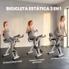 Bicicleta Estática Plegable con 8 Niveles de Resistencia Volante Pantalla LCD Bluetooth Pulsómetro y Sillín Ajus... - Ogal.Es