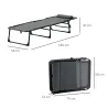 Conjunto de 2 Tumbonas Plegables con Respaldo Ajustable Reposacabezas y Estructura de Acero 185x58x30 cm Gris - Ogal.Es