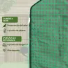 Conjunto de Invernadero de Jardín con Estantes y Cubierta de PE con Puerta Enrollable y Ventana 143x138x190 cm V... - Ogal.Es