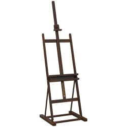 Caballete de Pintura 230 cm con Altura y Ángulo Ajustables Almacenamiento para Adultos Artistas Pintor Marrón - Ogal.Es