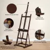 Caballete de Pintura 230 cm con Altura y Ángulo Ajustables Almacenamiento para Adultos Artistas Pintor Marrón - Ogal.Es