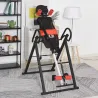 Tabla de Inversión por Gravedad Plegable con Inclinación hasta 90° y Cinturones de Seguridad 79x114x153 cm Rojo ... - Ogal.Es