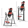 Tabla de Inversión por Gravedad Plegable con Inclinación hasta 90° y Cinturones de Seguridad 79x114x153 cm Rojo ... - Ogal.Es