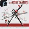 Tabla de Inversión por Gravedad Plegable con Inclinación hasta 90° y Cinturones de Seguridad 79x114x153 cm Rojo ... - Ogal.Es