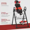 Tabla de Inversión por Gravedad Plegable con Inclinación hasta 90° y Cinturones de Seguridad 79x114x153 cm Rojo ... - Ogal.Es