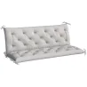 Cojín para Banco de Jardín con Respaldo Relleno Grueso y Cintas de Sujeción para Interior y Exterior 150x98x8 cm... - Ogal.Es