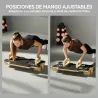 Pilates Reformer Multifuncional con Bandas de Resistencia Asas para Casa Gimnasio Natural - Ogal.Es