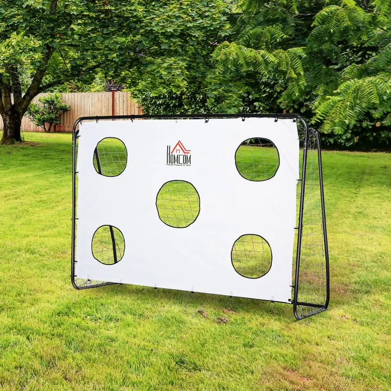 Portería de Fútbol para Niños con Lona de Precisión y Puntería para Entrenamiento y Perfeccionamiento 240x88x174... - Ogal.Es