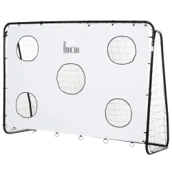 Portería de Fútbol para Niños con Lona de Precisión y Puntería para Entrenamiento y Perfeccionamiento 240x88x174... - Ogal.Es
