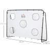 Portería de Fútbol para Niños con Lona de Precisión y Puntería para Entrenamiento y Perfeccionamiento 240x88x174... - Ogal.Es