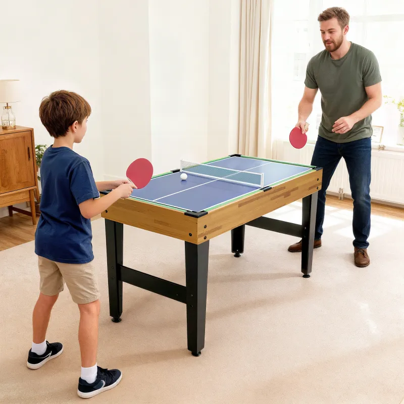 Mesa Multijuegos 13 en 1 con Futbolín Billar Ping-pong Hockey Ajedrez Damas Backgammon y Accesorios - Ogal.Es