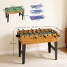 Mesa Multijuegos 13 en 1 con Futbolín Billar Ping-pong Hockey Ajedrez Damas Backgammon y Accesorios - Ogal.Es
