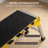 Banco de Trabajo Antideslizante Soporte de Herramientas Plegable de Aluminio con Asa 150 kg 110x32x50 cm Negro - Ogal.Es