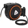 Manguera Compresor Aire 20 m + 2 m Conector de 1/4'' BSP con Soporte para Pared Giratorio 180° Negro - Ogal.Es