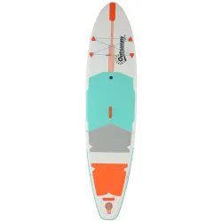 Tabla Paddle Surf Hinchable SUP Extra Largo de 335 cm con Asiento Remo Convertible Aletas Bomba y Mochila Carga ... - Ogal.Es