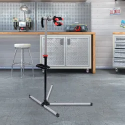 Soporte de Reparación Caballete de Bicicleta para Hogar con Altura Ajustable y Giratorio 100x66x180 cm Negro - Ogal.Es