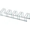 Aparcamiento para 5 Bicicletas Estacionamiento para Aparcar Bicicletas para Interior y Exterior 145x33x27cm Plata - Ogal.Es