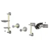 Juego de Escalada para Gatos de Pared 4 Piezas con Hamaca Bola Plataformas 84,5x19x54 cm Gris y Beige - Ogal.Es