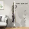 Perchero de Pie de Madera Forma de Árbol con 8 Ganchos para Colgar Ropa Bolsos en Pasillo Entrada 40x40x165 cm B... - Ogal.Es