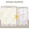 Separador de Ambientes de 3 Paneles Biombo Plegable 135x180 cm Pantalla de Privacidad de Polipropileno Blanco - Ogal.Es