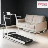 Cinta de Correr Plegable Inclinado Debajo del Escritorio con 2.5HP 0-12 KM/H Pantalla LED Control Remoto y Soporte - Ogal.Es