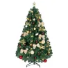 Árbol de Navidad 150 cm con Adornos 150 Luces LED Blanco Cálido 8 Modos de Iluminación 480 Ramas Verde - Ogal.Es