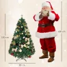 Árbol de Navidad 150 cm con Adornos 150 Luces LED Blanco Cálido 8 Modos de Iluminación 480 Ramas Verde - Ogal.Es