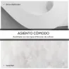 Conjunto de Cojines para Sillas de Comedor y Jardín Impermeable con 2 Amarres de Fijación 42x42x5 cm Crema - Ogal.Es