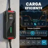 Cable de Carga Coche Eléctrico Tipo 2 3,7kW 5m 6-16A Temporizador 1-12h Enchufe Schuko Pantalla LCD IP65 de Pare... - Ogal.Es