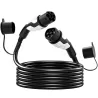 Cable de Carga Coche Eléctrico Tipo 2, 22kW 32A Modo 3 Trifásico 5m con IP65 Paño de Limpieza y Bolsa para EV y ... - Ogal.Es
