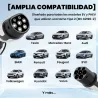 Cable de Carga Coche Eléctrico Tipo 2, 22kW 32A Modo 3 Trifásico 5m con IP65 Paño de Limpieza y Bolsa para EV y ... - Ogal.Es