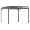Cenador de Jardín 3x3 m con Diseño de Lamas Superior Giratorio hasta 135° Protección UV 50+ y Marco de Aluminio ... - Ogal.Es