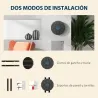 Máquina Boxeo Musical Pared con Conexión Bluetooth y Luces LED para Adultos y Niños en Casa Gimanasio Negro - Ogal.Es
