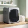 Secadora de Evacuación 3 kg 800W con Pantalla Táctil Control de Tiempo y Temperatura Función Antiarrugas Plata - Ogal.Es