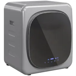 Secadora de Evacuación 3 kg 800W con Pantalla Táctil Control de Tiempo y Temperatura Función Antiarrugas Plata - Ogal.Es
