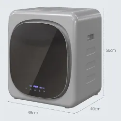 Secadora de Evacuación 3 kg 800W con Pantalla Táctil Control de Tiempo y Temperatura Función Antiarrugas Plata - Ogal.Es