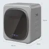 Secadora de Evacuación 3 kg 800W con Pantalla Táctil Control de Tiempo y Temperatura Función Antiarrugas Plata - Ogal.Es