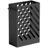 Paragüero de Acero Galvanizado Soporte de Paraguas Estrecho con Bandeja de Goteo Extraíble 4 Ganchos 28x14x41 cm... - Ogal.Es