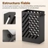 Paragüero de Acero Galvanizado Soporte de Paraguas Estrecho con Bandeja de Goteo Extraíble 4 Ganchos 28x14x41 cm... - Ogal.Es