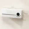Calefactor Eléctrico Bajo Consumo de Pared 2000W con 3 Modos Pantalla LED Termostato Temporizador y Oscilación B... - Ogal.Es
