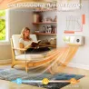 Calefactor Eléctrico Bajo Consumo de Pared 2000W con 3 Modos Pantalla LED Termostato Temporizador y Oscilación B... - Ogal.Es