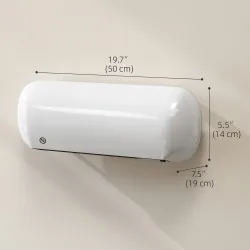Calefactor Eléctrico de Pared 2000W con 3 Modos Pantalla LED Termostato Temporizador y Oscilación Blanco - Ogal.Es