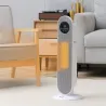 Calefactor Eléctrico Cerámico PTC 1300/2000W con Control Remoto 15–40 °C Oscilación de 45° Temporizador 12H Blanco - Ogal.Es