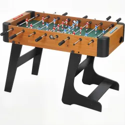 Futbolín plegable de madera, mesa de futbolín plegable sobre patas con 2 pelotas, 22 jugadores, 118 x 107,5 x 78... - Ogal.Es