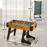 Futbolín plegable de madera, mesa de futbolín plegable sobre patas con 2 pelotas, 22 jugadores, 118 x 107,5 x 78... - Ogal.Es