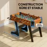 Futbolín plegable de madera, mesa de futbolín plegable sobre patas con 2 pelotas, 22 jugadores, 118 x 107,5 x 78... - Ogal.Es