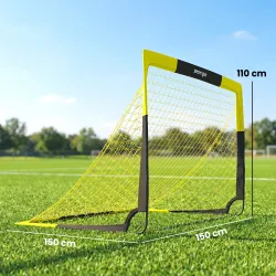 Portería de Fútbol Pop-Up Plegable Red Portátil con Bolsa de Transporte 4 Piquetas en U y Varillas de Fibra de V... - Ogal.Es