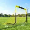 Portería de Fútbol Pop-Up Plegable Red Portátil con Bolsa de Transporte 4 Piquetas en U y Varillas de Fibra de V... - Ogal.Es